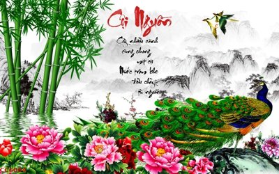 File gốc File gốc tranh chim công CC6004 (in 3D) nghệ thuật