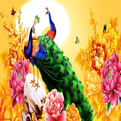 Mua file ảnh gốc File gốc tranh chim công CC6095 (chất lượng cao)