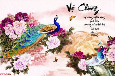 Tải file gốc File gốc tranh chim công CC6099 (in không vỡ ảnh)