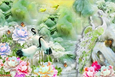 Download file gốc File gốc tranh chim công CC6104 (in mica) logo