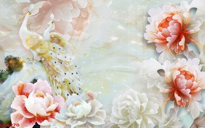 File gốc File gốc tranh chim công CC6270 (dành cho quảng cáo)