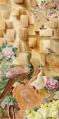 File gốc File gốc tranh chim công CC6283 (thiết kế) độc quyền