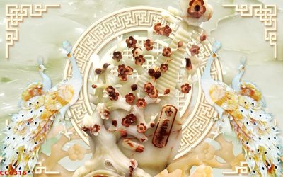 File tranh File gốc tranh chim công CC6316 (gốc) chủ đề thiên nhiên