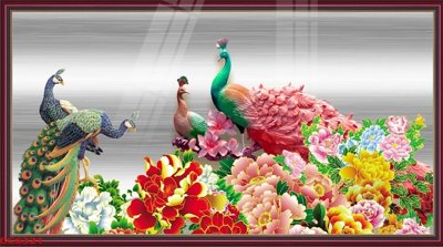 File gốc File gốc tranh chim công CC6321 (ảnh chi tiết) để in lụa