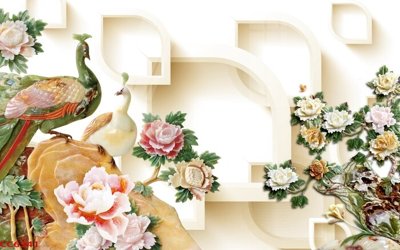 File gốc File gốc tranh chim công CC6341 (dành cho quảng cáo)