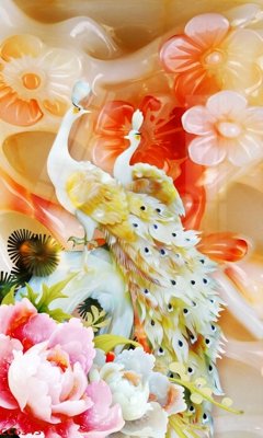 Tải file tranh gốc File gốc tranh chim công CC6345 chất lượng cao