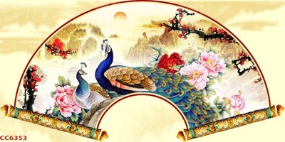 File gốc File gốc tranh chim công CC6353 (cho in ấn) từ kho Filetranh