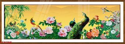 Tải file File gốc tranh chim công CC6366 (gốc) làm tranh trang trí