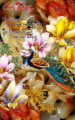 File gốc File gốc tranh chim công CC6407 cho in ấn và thiết kế