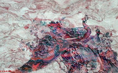 File in ấn chuyên nghiệp File gốc tranh chim công CC6420 (file gốc)