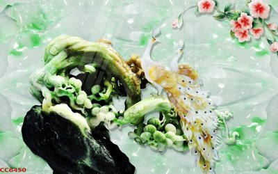 File gốc File gốc tranh chim công CC6450 (cho in 3D) độc đáo