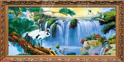 File tranh File gốc tranh chim công CC6530 (bản gốc) trang trí văn phòng