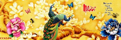 File tranh trang trí File gốc tranh chim công CC6544 (file gốc)