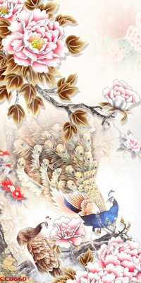 Mua file ảnh gốc File gốc tranh chim công CC6660 (chất lượng cao)