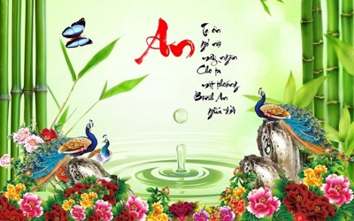 Download file tranh File gốc tranh chim công CC6675 (file gốc PSD)