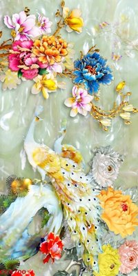 File PSD File gốc tranh chim công CC6700 (gốc) nhiều lớp (multi-layer)