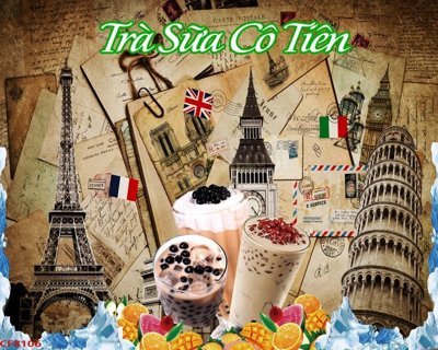 File ảnh gốc File tranh dán tường cà phê nhà hàng CF8106 (chuyên in mica)