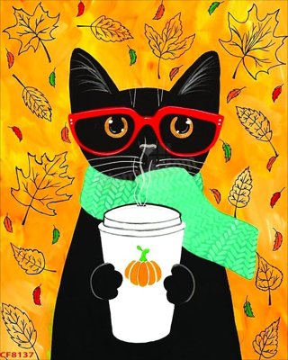 File gốc File tranh dán tường cà phê nhà hàng CF8137 (in mica) làm quà tặng