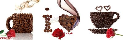 File gốc File tranh dán tường cà phê nhà hàng CF8183 (PNG) trong suốt (transparent)