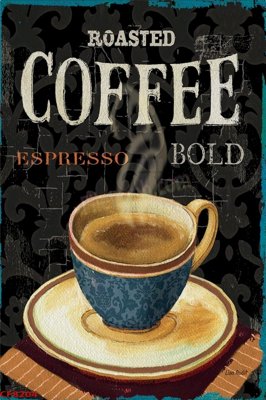 File gốc File tranh dán tường cà phê nhà hàng CF8204 (in mica) làm quà tặng