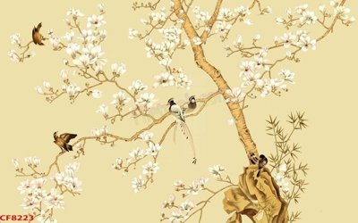 Tệp tin gốc File tranh dán tường cà phê nhà hàng CF8223 (dùng cho in ấn) chuyên nghiệp