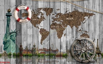 Download file tranh File tranh dán tường cà phê nhà hàng CF8270 (file gốc PSD)