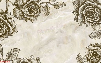 File gốc File tranh dán tường cà phê nhà hàng CF8281 (phong cách) châu Âu