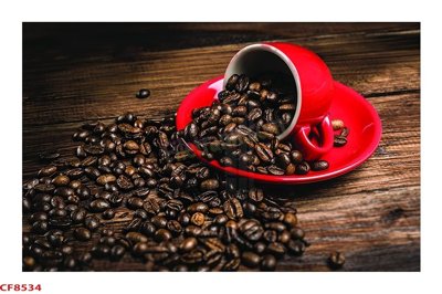 Download file gốc File tranh dán tường cà phê nhà hàng CF8534 (dùng cho in ấn)