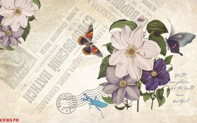 File gốc in tráng gương File tranh dán tường cà phê nhà hàng CF8570 chi tiết