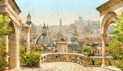 Tệp tin gốc File tranh dán tường cà phê nhà hàng CF8598 (chất lượng) File tranh dán tường cà phê nhà hàng CF8598