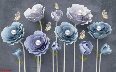 File tranh gốc File tranh dán tường cà phê nhà hàng CF8606 chủ đề hiện đại