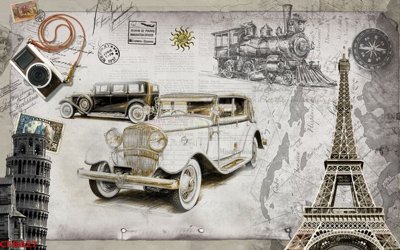 File ảnh File tranh dán tường cà phê nhà hàng CF8627 (gốc) in quảng cáo ngoài trời