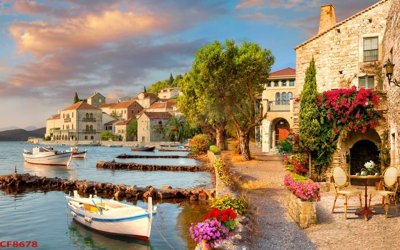 Tải file gốc File tranh dán tường cà phê nhà hàng CF8678 dùng cho in ấn