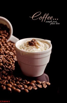 File in ấn File tranh dán tường cà phê nhà hàng CF8941 (bản gốc) chất lượng cao