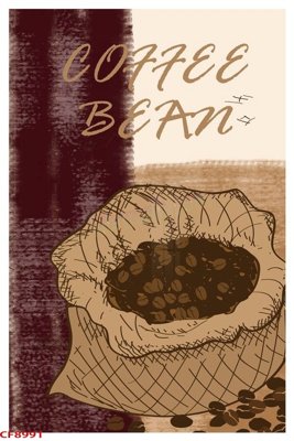 File PSD File tranh dán tường cà phê nhà hàng CF8991 (gốc) cho in quảng cáo