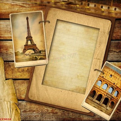 File tranh File tranh dán tường cà phê nhà hàng CF9034 (gốc) in vải canvas