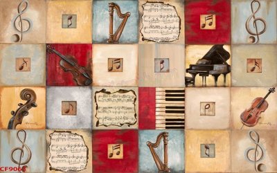 File tranh trang trí File tranh dán tường cà phê nhà hàng CF9063 (tải file gốc)