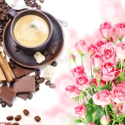 File in trần File tranh dán tường cà phê nhà hàng CF9285 (bản gốc) 5D