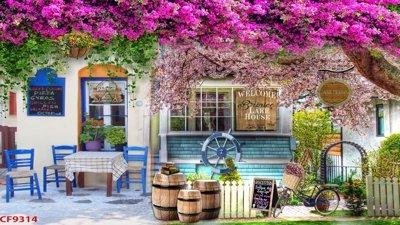 Tải file tranh File tranh dán tường cà phê nhà hàng CF9314 (ảnh gốc) ngay