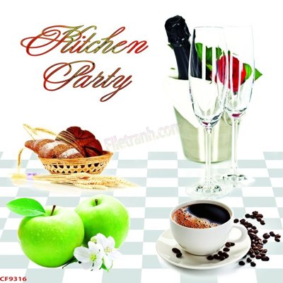 Cung cấp file tranh gốc File tranh dán tường cà phê nhà hàng CF9316 độc quyền