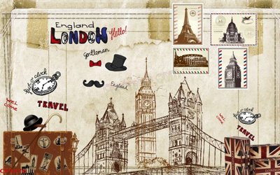 File gốc File tranh dán tường cà phê nhà hàng CF9376 (in lụa) họa tiết 3D