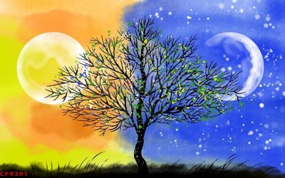 File gốc File tranh dán tường cà phê nhà hàng CF9391 (trang trí) phòng ngủ