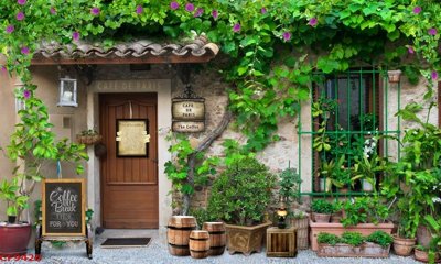 Tải file gốc File tranh dán tường cà phê nhà hàng CF9426 (để in lụa)