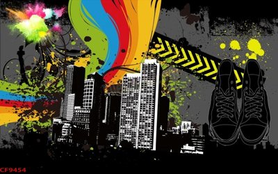 File tranh File tranh dán tường cà phê nhà hàng CF9454 (gốc) in trên kính