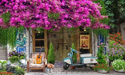 File gốc File tranh dán tường cà phê nhà hàng CF9483 (Filetranh.com) File tranh dán tường cà phê nhà hàng CF9483