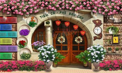 Tải file gốc File tranh dán tường cà phê nhà hàng CF9488 (bản PSD) gốc