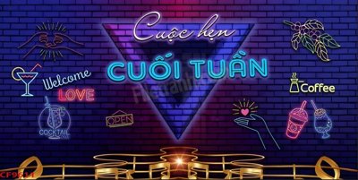 File gốc File tranh dán tường cà phê nhà hàng CF9611 (cho in ấn) độc quyền