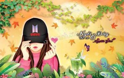 Ảnh gốc File tranh dán tường cà phê nhà hàng CF9619 (siêu chi tiết) để in ấn