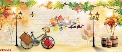 File tranh File tranh dán tường cà phê nhà hàng CF9682 (gốc) chủ đề trẻ em