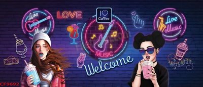 File tranh File tranh dán tường cà phê nhà hàng CF9692 (ảnh gốc) không bị mờ